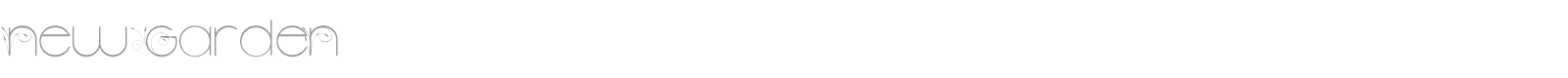 New Garden font preview